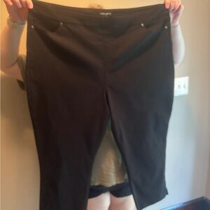 Mario Serrani Women's Black Straight Leg Pants